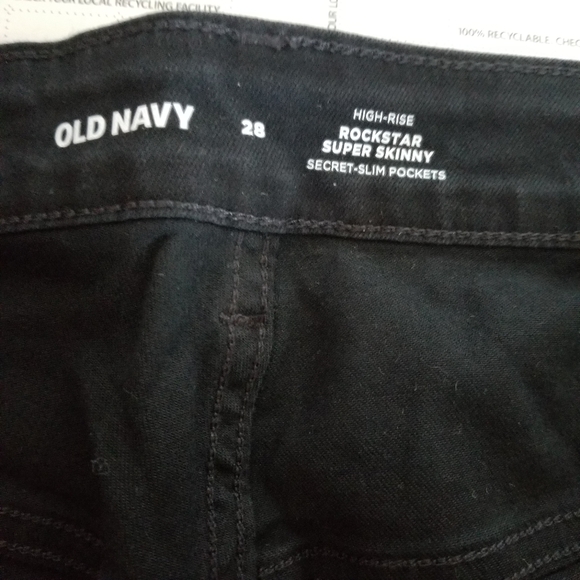Pants old Navy size 28 womens Rockstar highrise skinny distressed - Picture 5 of 11